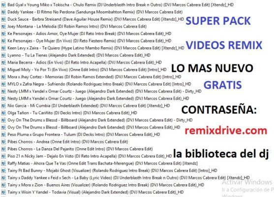 Pack De Musica Variada Videos Remix Julio Utilidades Para Djs