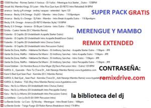 Merengue Nuevo Y Clasico Pack Julio Utilidades Djs