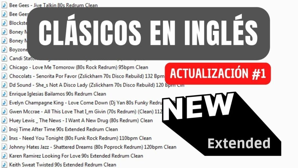 Clásicos En Ingles Remix Extended 2022 – #1