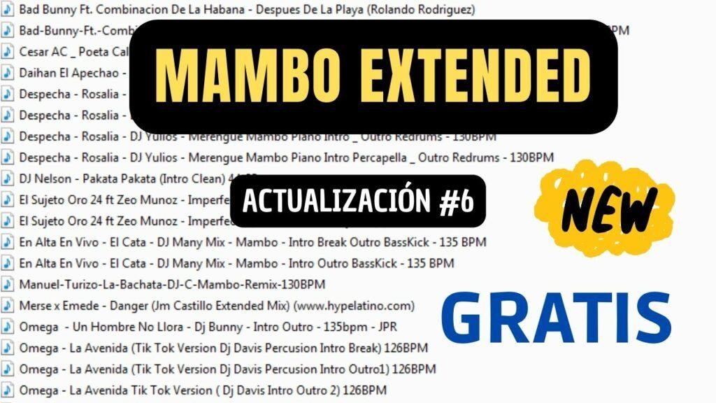 Mambo Remix Extended Agosto 2022 – #6