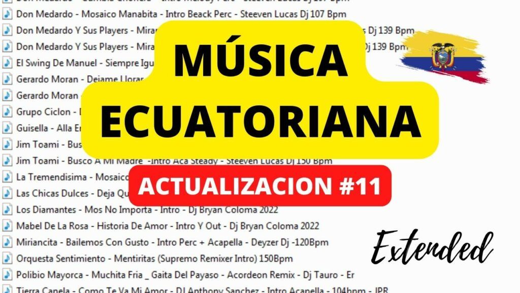 Musica Ecuatoriana Remix Septiembre 2022 – #11