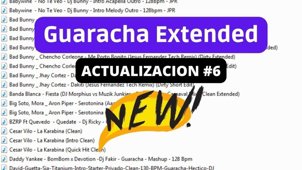 Guaracha Remix Extended Septiembre 2022 – #6