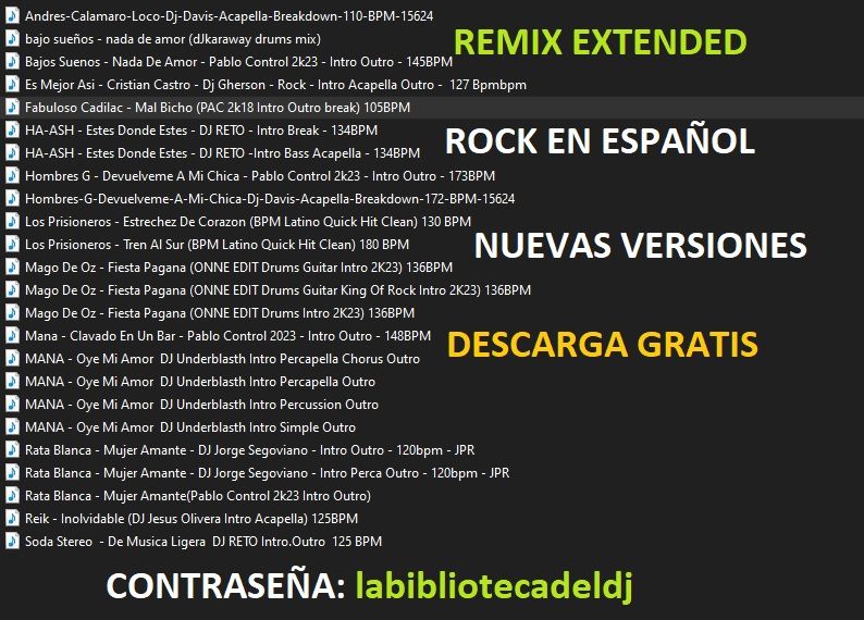 Rock En Español Remix Extended 2023