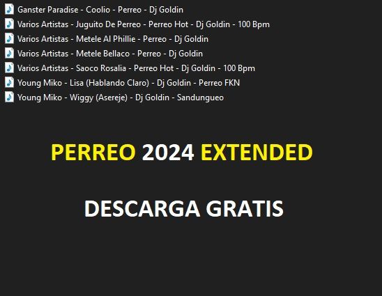 Pack De Perreo Extended Enero 2024