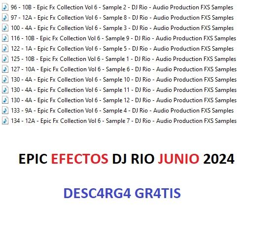 Epic Fx Collection Vol 6 – DJ Rio Junio 2024