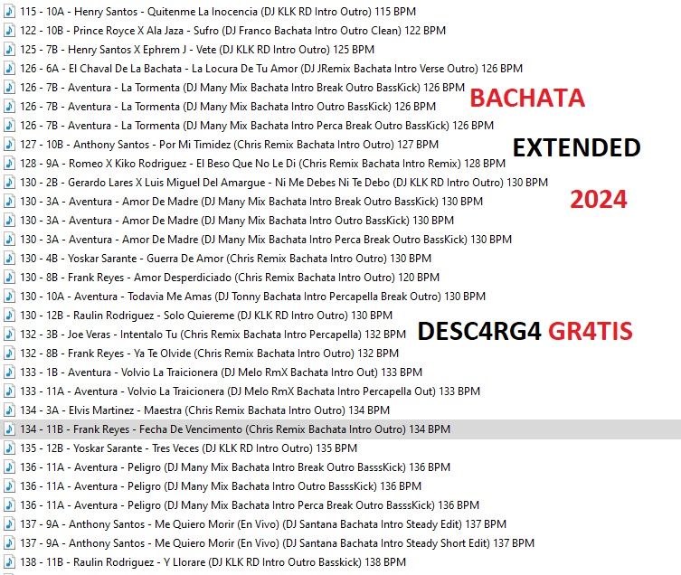 Bachata Pack Remix Julio 2024