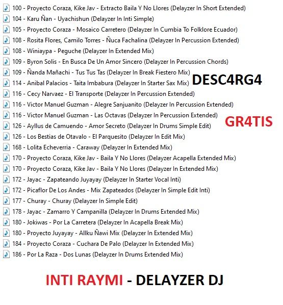 Pack Ecuadorian Remix Junio 2024 – INTI RAYMI