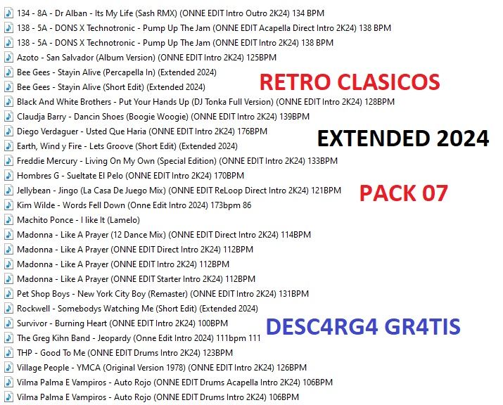 Retro Clasicos Extended – Pack 7 Septiembre 2024