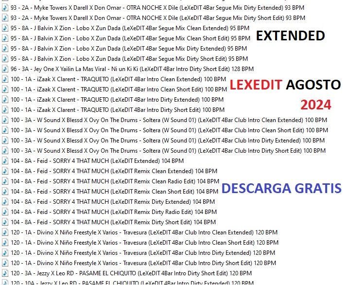 Lexedit 2024 Pack Agosto