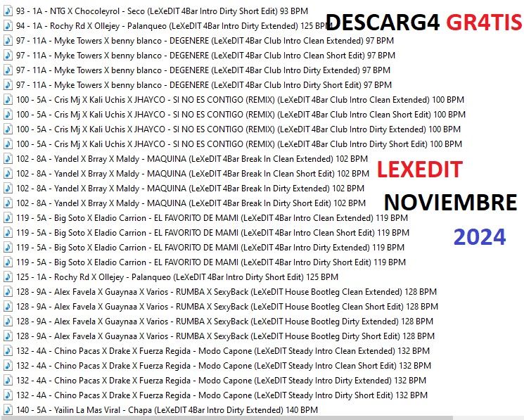 Lexedit Pack Noviembre 2024