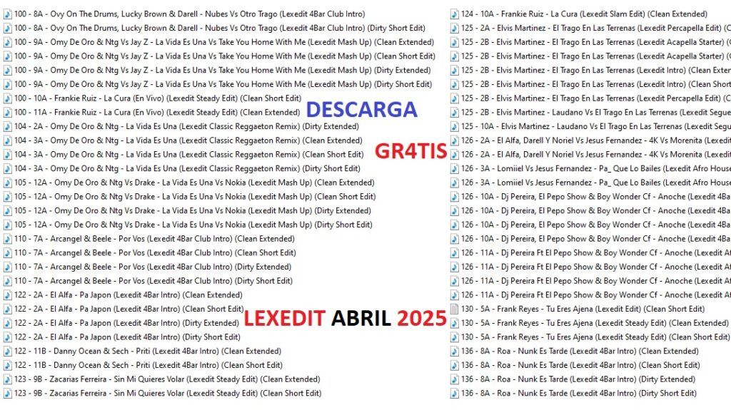 LEXEDIT PACK GRATIS – ABRIL 2025