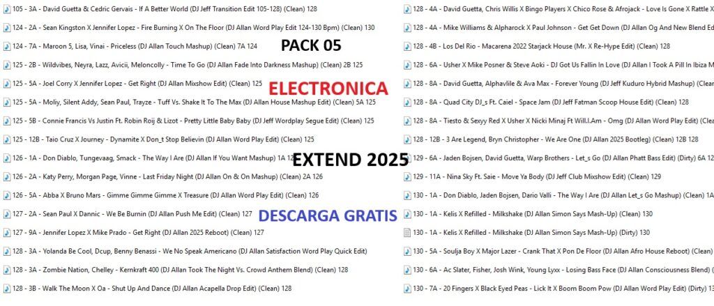 PACK ELECTRONICA EXTENDED 2025 – #5