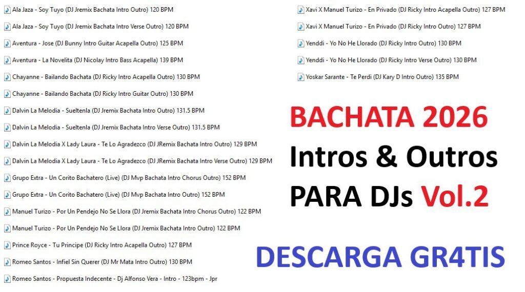 PACK BACHATA EXTENDED 2026 – Vol. 2
