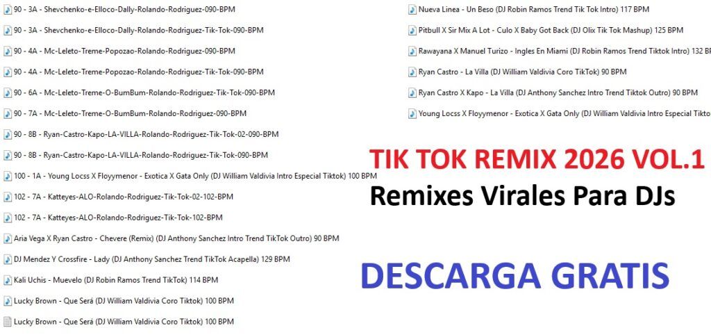MUSICA TENDENCIAS TIKTOK 2026 – VOL. 1
